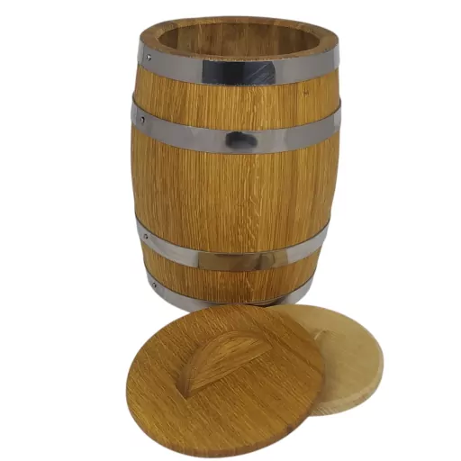 Tammiastiat hapankaalille, fermentointiin & veden varastointiin (5–100 l)